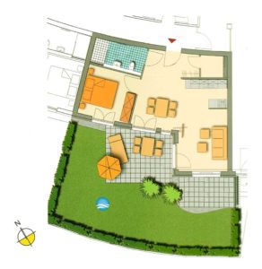 Grundriss Ferienwohnung Meerzeitperle